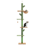 Arbre à chat XXL haut plafond design cactus vert - Vignette | Arbre à Chats