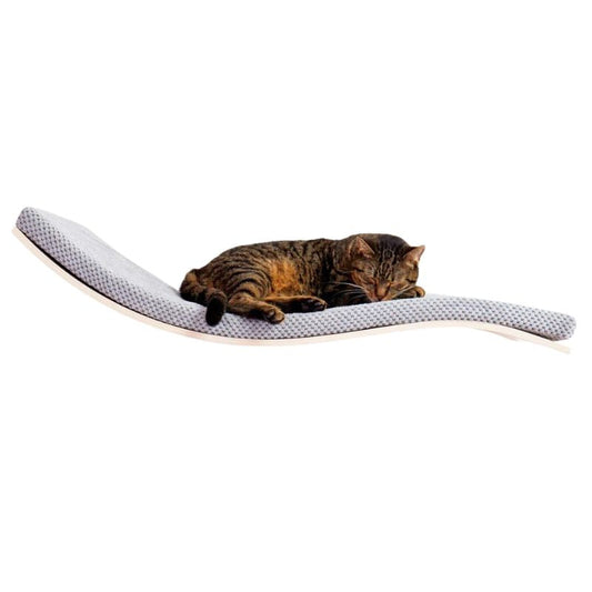 Étagère flottante de luxe ondulée pour chat