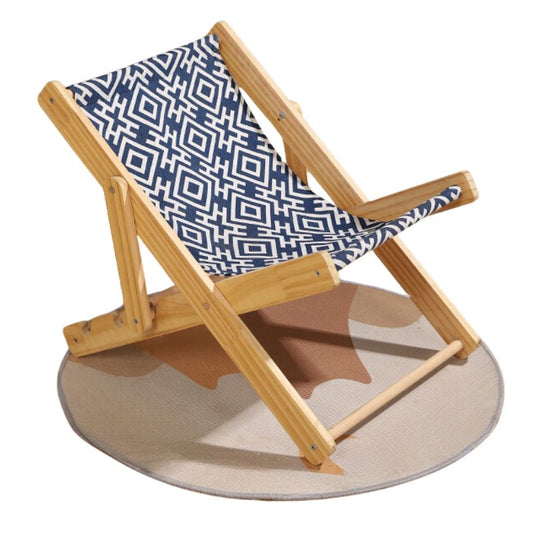 Hamac chaise réglable en bois et tissu pour chat