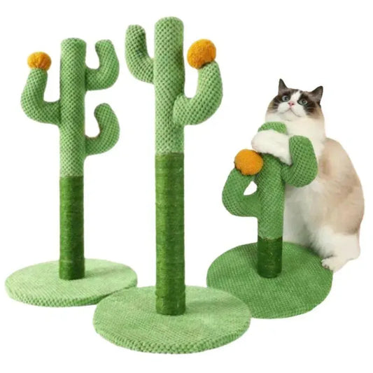 Arbre à chat design cactus avec griffoir en sisal