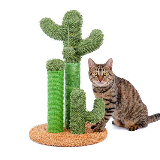 Arbre à chat design cactus vert 68,5 cm