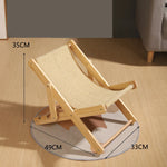 Hamac chaise réglable en bois et sisal pour chat - Vignette | Arbre à Chats