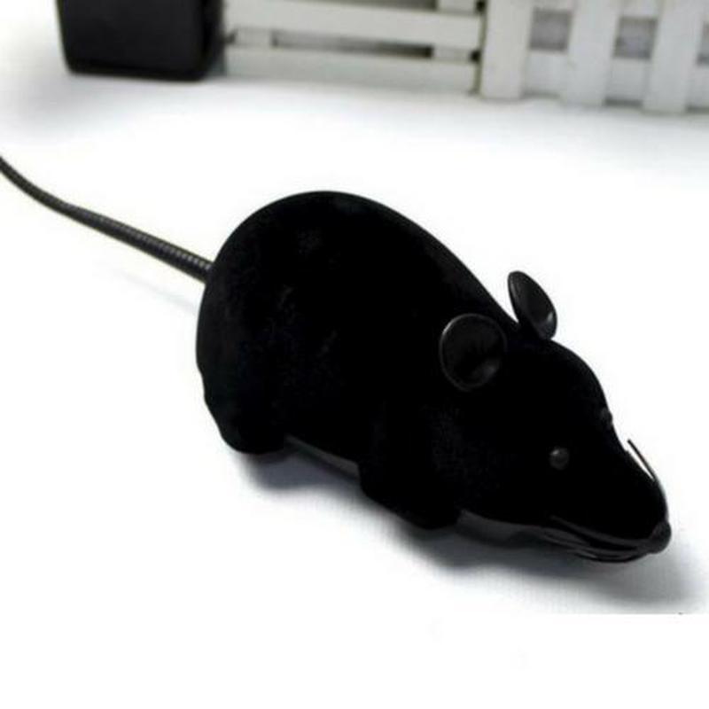 Souris Télécommandée Noire Pour Chat